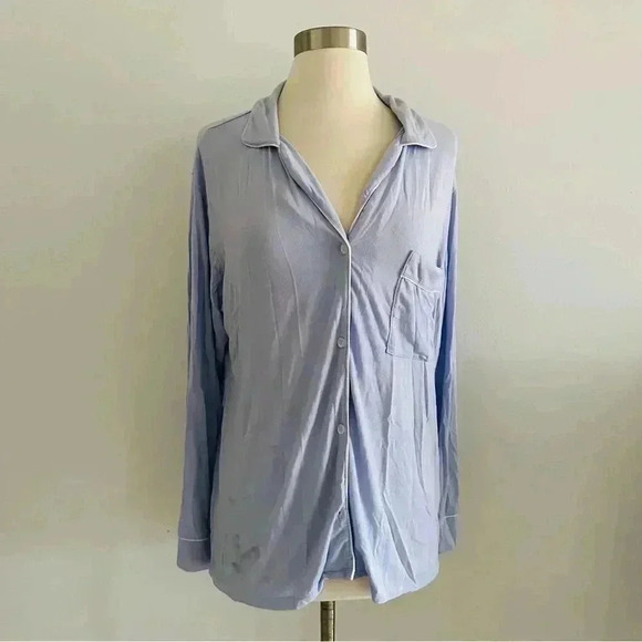 Eberjey Pajama Top Long Sleeve Sz S - Picture 10 of 10